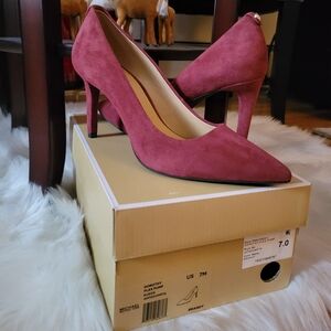 Michael Kors Burgundy Suede Heels